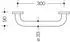 Hewi 477 Griff/Handtuchhalter 477.31.20084 300mm, umbra