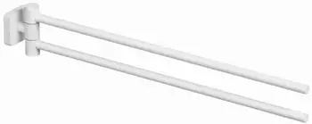 Kludi VELA S Doppel-Handtuchstange 2597753 L&auml;nge 440MM mattwei&szlig;