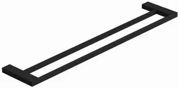 Kludi VELA C Doppel-Badetuchhalter 3198839 L&auml;nge = 600MM mattschwarz