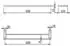 Kludi VELA C Doppel-Badetuchhalter 3198839 Länge = 600MM mattschwarz