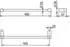 Kludi VELA R Handtuchhalter 5898005 Länge = 450MM chrom