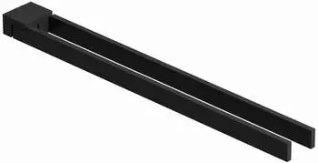 Kludi VELA C Doppel-Handtuchstange 3197739 L&auml;nge = 430MM mattschwarz