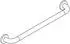 Hewi 477 Badetuchhalter 477.30B30098 600 mm, signalweiß, Stahleinlage, matt