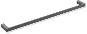 Hewi System 900 Q Badetuchhalter 900Q30.00160SC pulverbeschichtet dunkelgrau perlglimmer tiefmatt, Edelstahl, 600x20x70mm