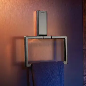 Hansgrohe Axor Handtuchring 42623330 eckig, schwenkbar, polished black chrome