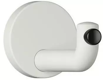 Hewi 477 Wandhaken 477.90B03597 105mm, T&uuml;rpuffer schwarz, matt, lichtgrau