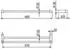 Kludi VELA R Doppel-Badetuchhalter 5898805 Länge = 600MM chrom