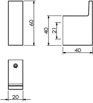 Kludi VELA C Haken 31984N2 Brushed Gunmetal