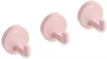 Hewi Einzelhaken Set 3er, einfarbig rosa (B477004)