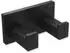 Hewi System 900 Q Doppelhaken 900Q90.00260DC pulverbeschichtet schwarz tiefmatt, aus Edelstahl, 75x40x44mm