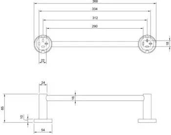 Villeroy & Boch Elements Tender Badetuchhalter TVA15102100061