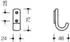 Hewi 477 Handtuchhaken 477.90.060 95
