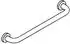 Hewi 477 Badetuchhalter 477.30B20092 457 mm, anthrazitgrau, Rosetten d= 60mm, matt