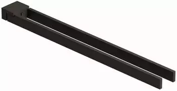 Kludi VELA C Doppel-Handtuchstange 31977N2 L&auml;nge = 430MM Brushed Gunmetal