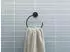 Duravit D-Code Handtuchring 0099214600 Schwarz Matt, Ø169 mm, Schwenkbar