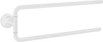 Hansgrohe Axor Handtuchhalter 42822700 490mm, zweiarmig, schwenkbar, Wandmontage, mattwei&szlig;