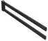 Hewi System 900 Q Handtuchhalter 900Q09.00060DC pulverbeschichtet schwarz tiefmatt, aus Edelstahl, 446x72x19mm