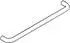Hewi 477 Badetuchhalter 477.30.11055 570mm, aquablau, ohne Rosetten