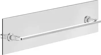 Gessi Inciso Handtuchhalter 600mm Glaswand-Montage, Bronze (58617187)