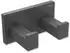 Hewi System 900 Q Doppelhaken 900Q90.00260SC pulverbeschichtet dunkelgrau perlglimmer tiefmatt, aus Edelstahl, 75x40x44mm
