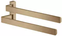 hansgrohe Axor Handtuchhalter 42821140 409mm, 2-armig, schwenkbar, brushed...
