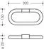 Hewi 477 Handtuchring 477.09B30092 320x150mm, matt, anthrazitgrau