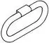 Hewi 477 Handtuchring 477.09B30092 320x150mm, matt, anthrazitgrau