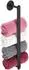 Relaxdays Handtuchhalter selbstklebend, Edelstahl, schwarz, 40,5cm (10039979)
