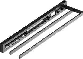 Sotech Style Handtuchauszug 2-armig, schwarz, 415mm/300mm Auszugsweg (130053)