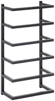 vidaXL Handtuchst&auml;nder Stahl schwarz 24x12x48cm (336123)