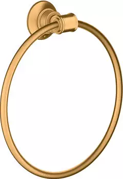 Hansgrohe AXOR Montreux Handtuchring, Wandmontage, brushed gold optic (42021250)