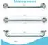 Intirilife Handtuchhalter Edelstahl gebürstet, 50cm, Ø19mm (IL-100314)
