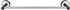 Wenko Badetuchstange Uno Udine UV-Loc® 40cm, silber matt (25092100)