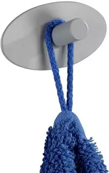 Wenko Piceno Wandhaken 2er-Set, Edelstahl, grau matt (22935100)