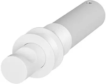 Bernstein InDot versenkbarer Handtuchhaken, Aluminium, wei&szlig;