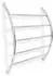 Relaxdays Wand-Handtuchhalter 5 Stangen, Stahl, silber (56,5x70x15,5cm)