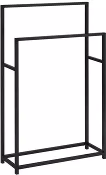 Idimex Dalio Handtuchst&auml;nder freistehend, Metall, schwarz (DALIO)
