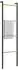 HomCom Handtuchleiter 4 Stangen, Stahl, schwarz, 49x167,5cm