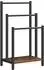 LuxusKollektion Handtuchständer freistehend, 3 Stangen, Industriestil, dunkelbraun/schwarz (43x28x81cm)