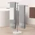 LuxusKollektion Handtuchständer freistehend, 3 schwenkbare Arme, Edelstahl SUS304, Marmorsockel, 100cm