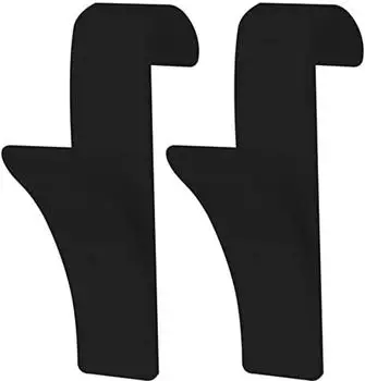 MSV Haken für Handtuchtrockner, schwarz, 2er-Set (141412)