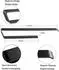 LuxusKollektion Handtuchhalter selbstklebend, matt schwarz, 40cm