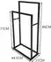 LuxusKollektion Handtuchständer freistehend 2-stufig, schwarz (43x84x21cm)