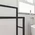 LuxusKollektion Handtuchständer freistehend 2-stufig, schwarz (43x84x21cm)