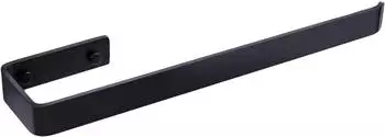LuxusKollektion Handtuchhalter Edelstahl schwarz 40cm Wandmontage