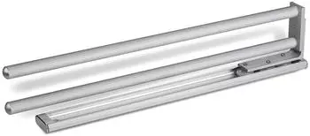 Sotech TED Handtuchhalter 2-armig, ausziehbar 450-730mm, Aluminiumoptik (SO23108-II)
