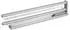 Sotech TED Handtuchhalter 2-armig, ausziehbar 450-730mm, Aluminiumoptik (SO23108-II)
