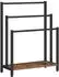 LuxusKollektion Handtuchständer freistehend, 3 Stangen, 60x28x81cm, dunkelbraun/schwarz