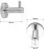Feridras City Kleiderhaken, Edelstahl, chrom/satin