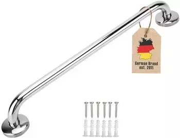 Intirilife Handtuchhalter Edelstahl hochglanzpoliert 80cm, &Oslash;19mm (IL-100317)